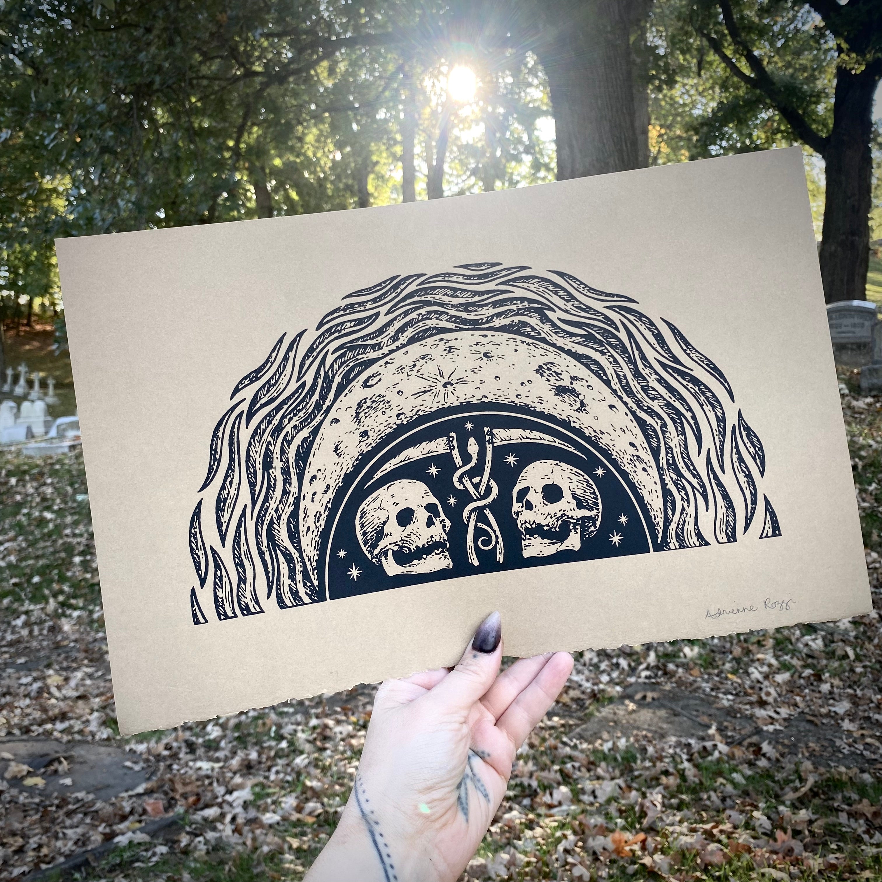 Harvest Moon screen print