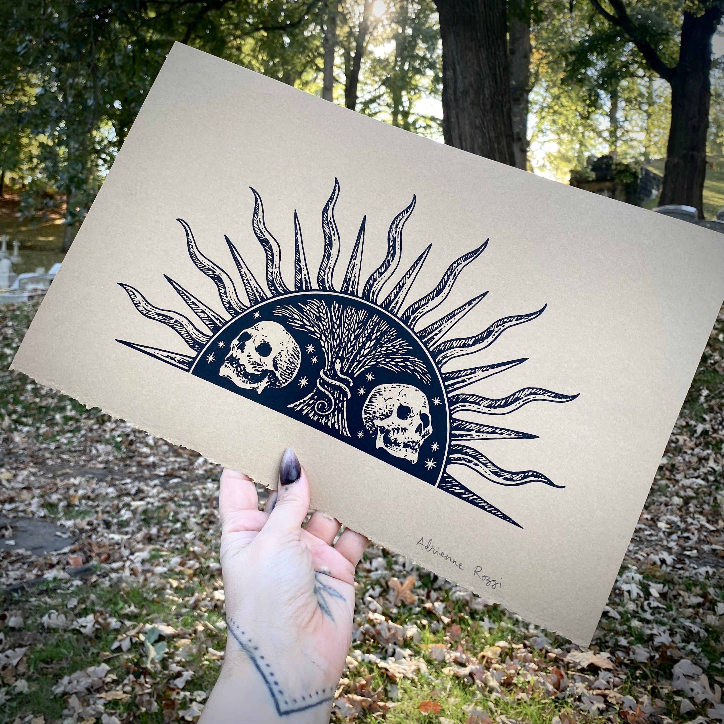 Harvest Sun screen print