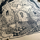 The Crone's Cottage screen print
