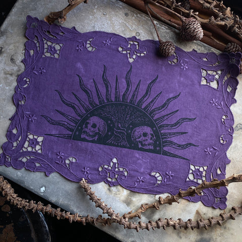 Harvest Sun altar cloth in Amethyst, limited edition