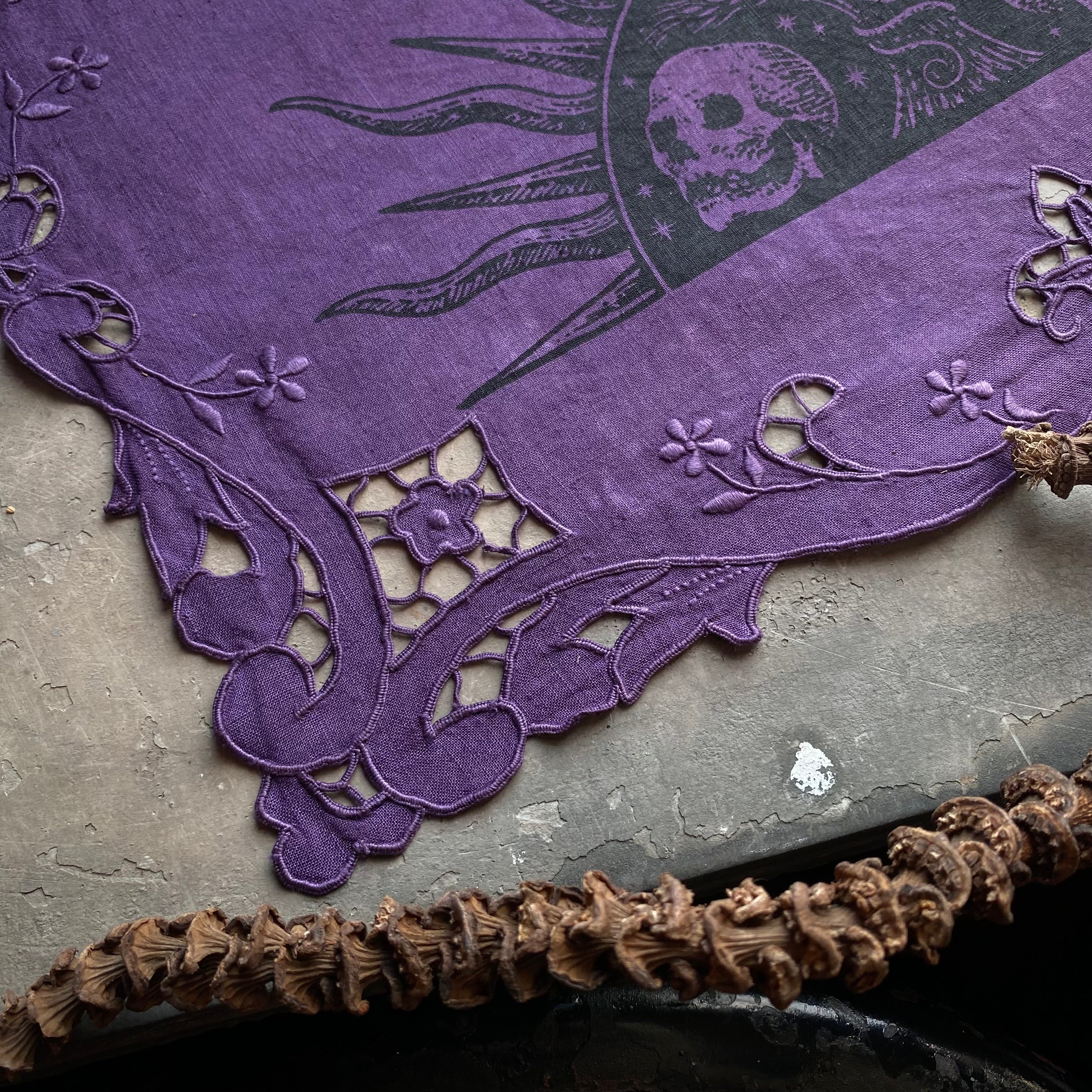 Harvest Sun altar cloth in Amethyst, limited edition