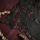 Death Diamond altar cloth in Fire Foil on Black, one-of-a-kind