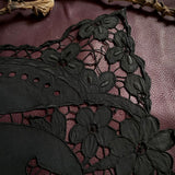 Death Diamond altar cloth in Fire Foil on Black, one-of-a-kind