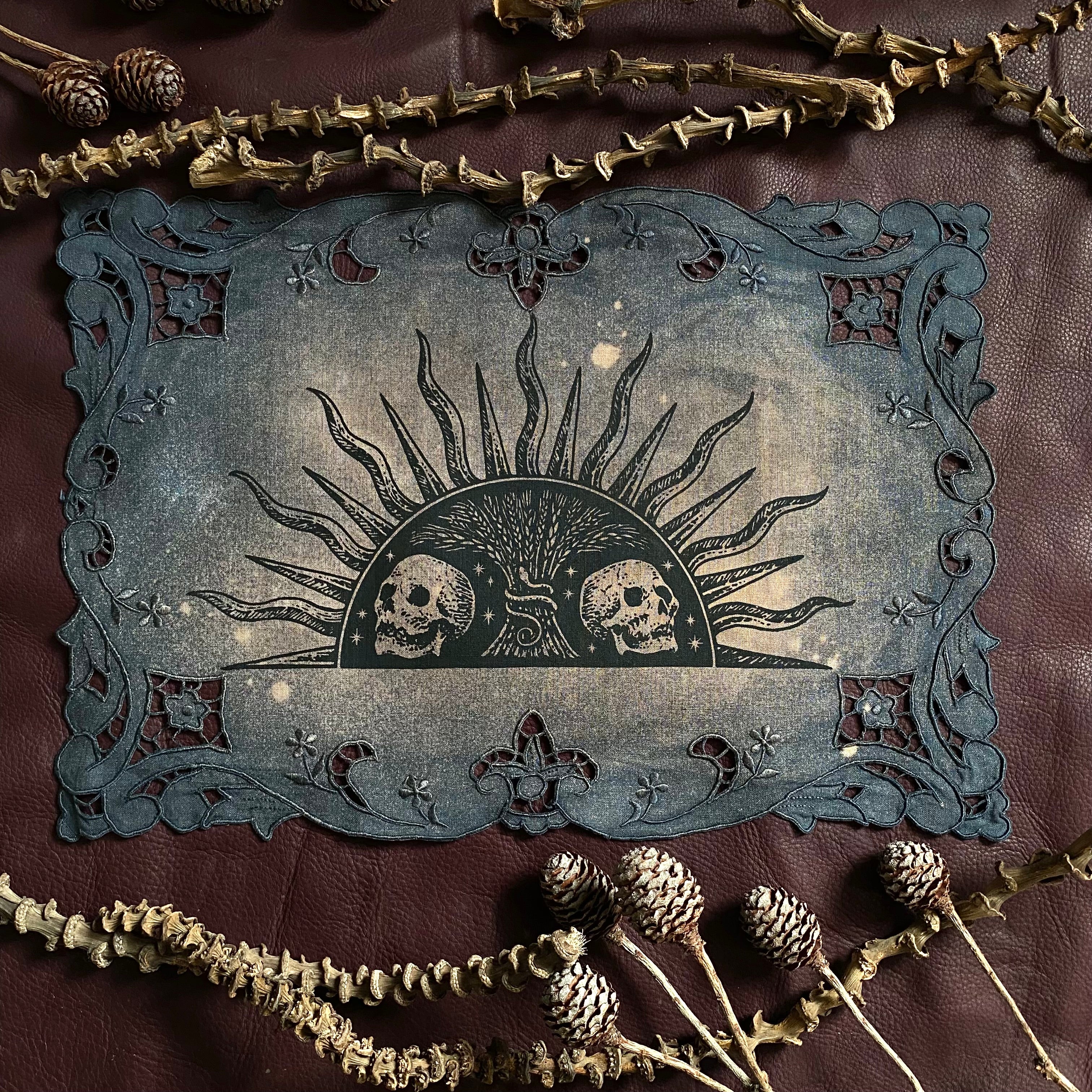 Harvest Sun altar cloth in Twilight, limited edition