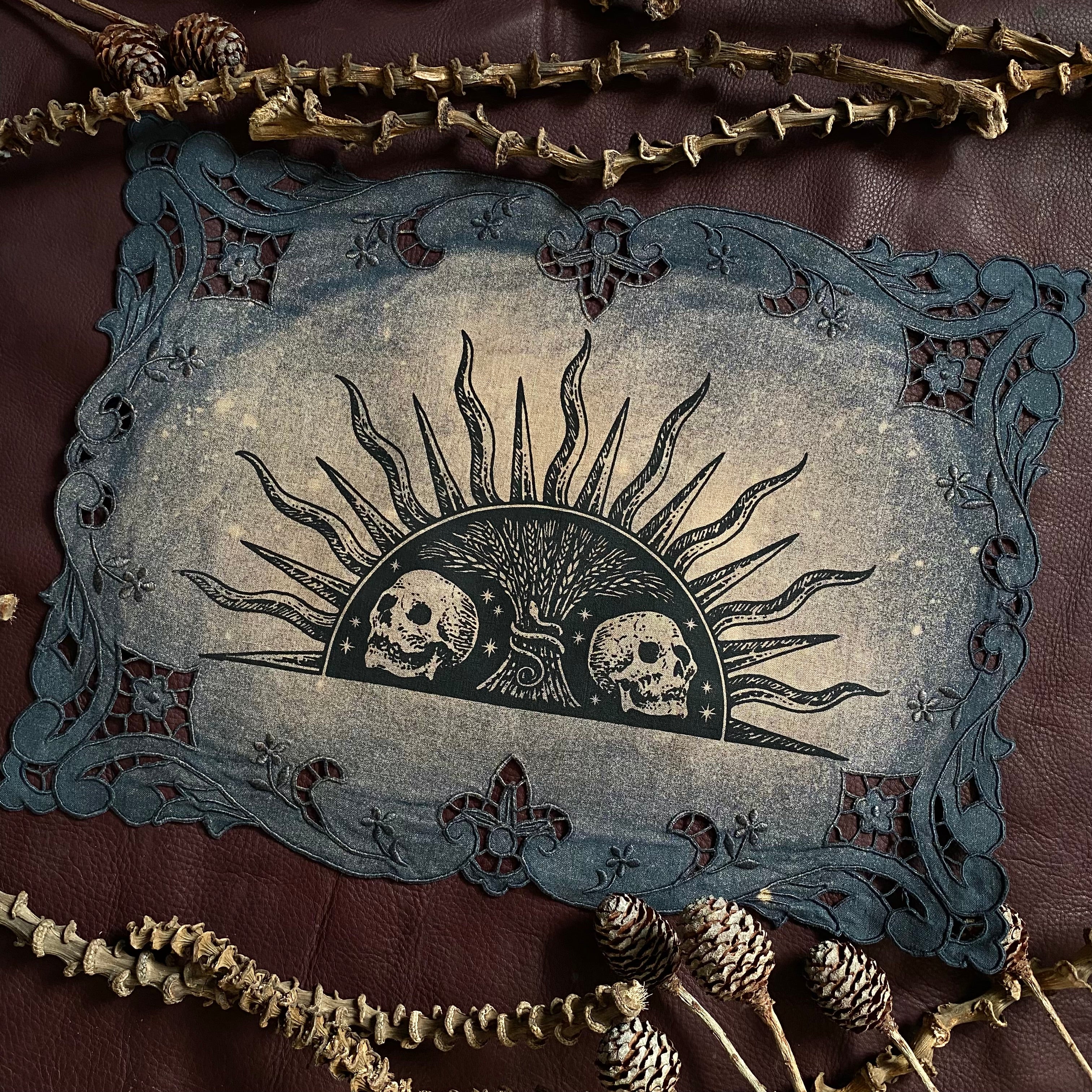 Harvest Sun altar cloth in Twilight, limited edition