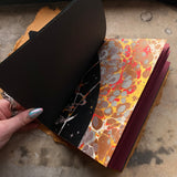 Handmade harvest journal in Goldenrod