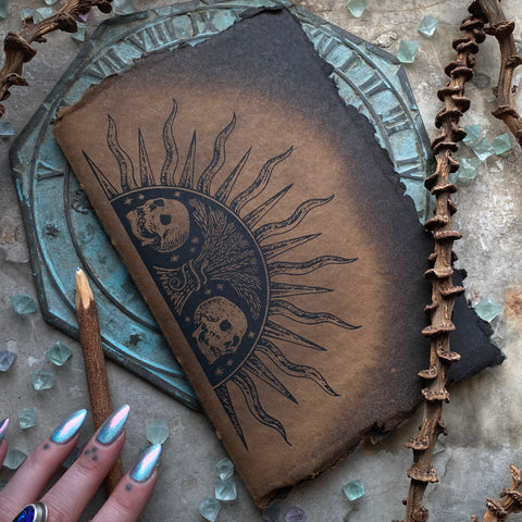Handmade harvest journal in Crypt