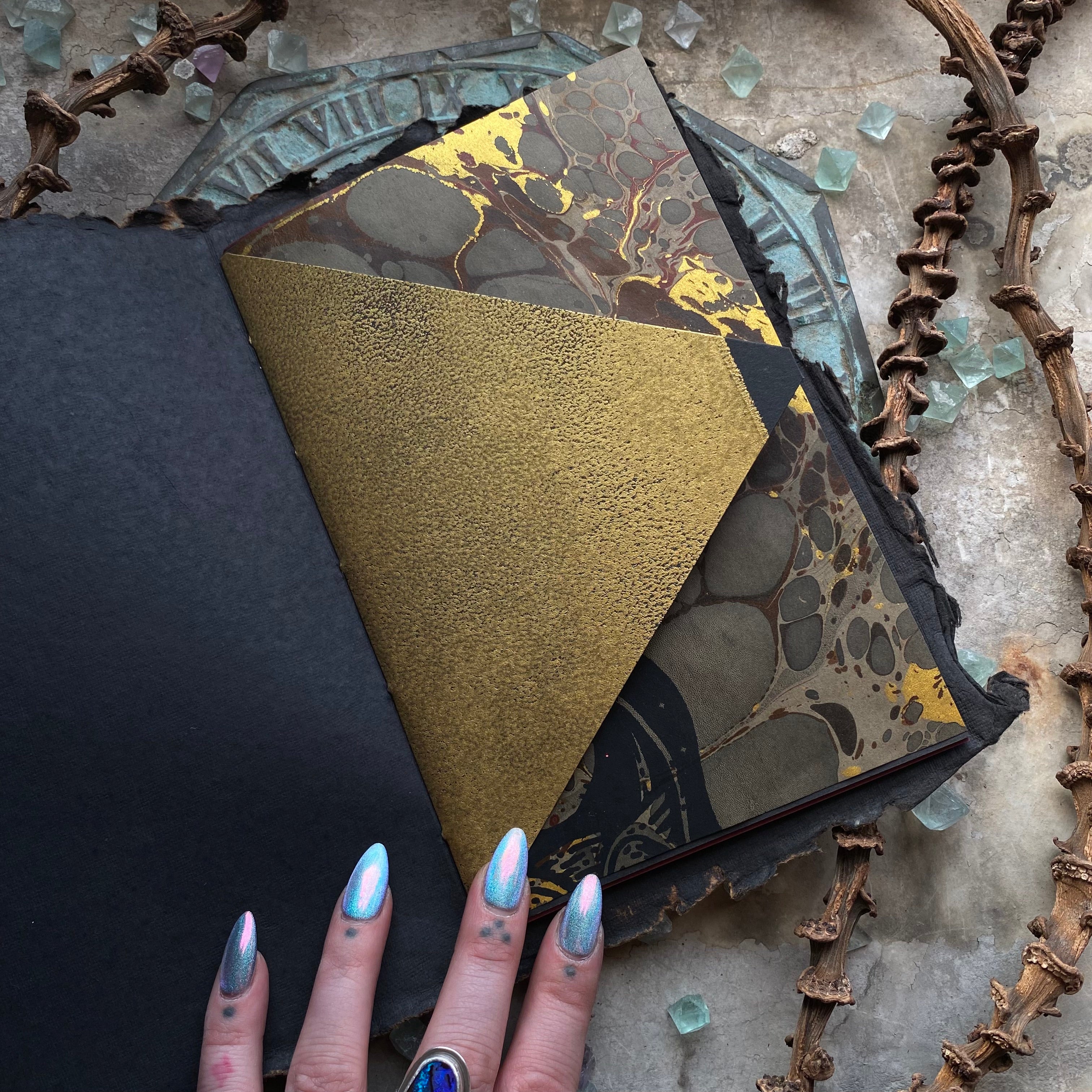 Handmade harvest journal in Crypt