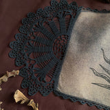 Harvest Sun altar cloth mini runner in Twilight, one-of-a-kind