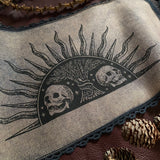 Harvest Sun altar cloth mini runner in Twilight, one-of-a-kind