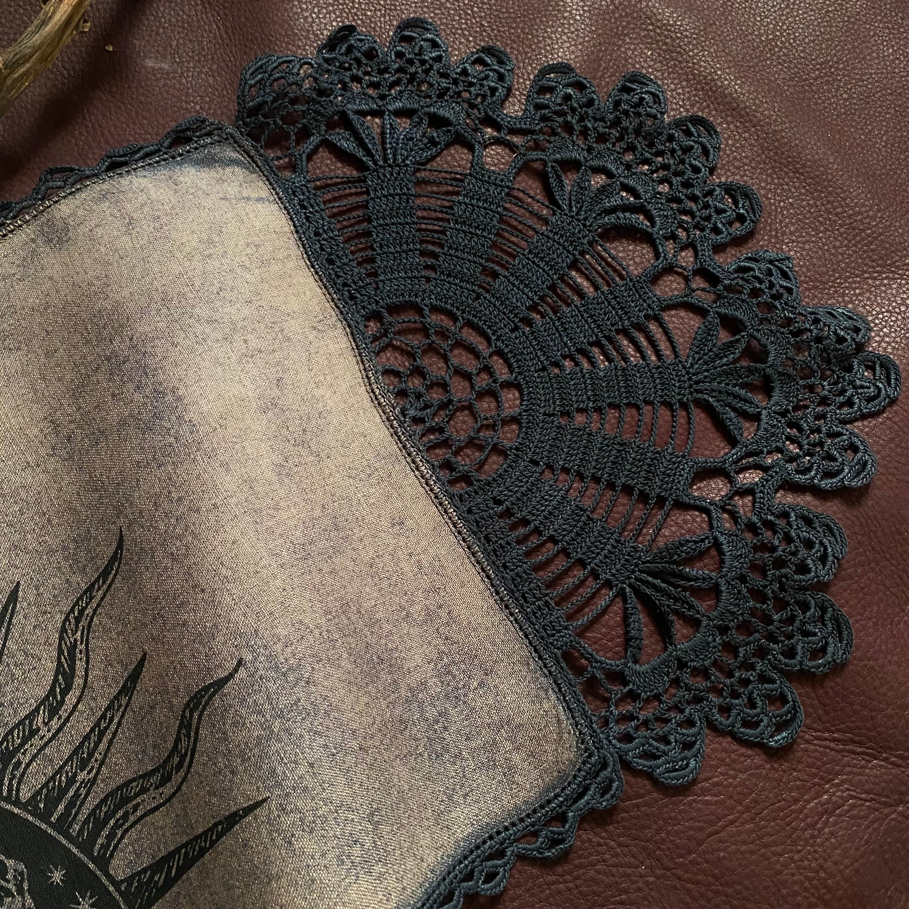 Harvest Sun altar cloth mini runner in Twilight, one-of-a-kind