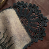 Harvest Sun altar cloth mini runner in Twilight, one-of-a-kind