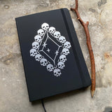 Death Diamond journal with metallic ink, various colors