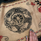 Winter's Wheel altar cloth runner in Cornstalk, limited edition