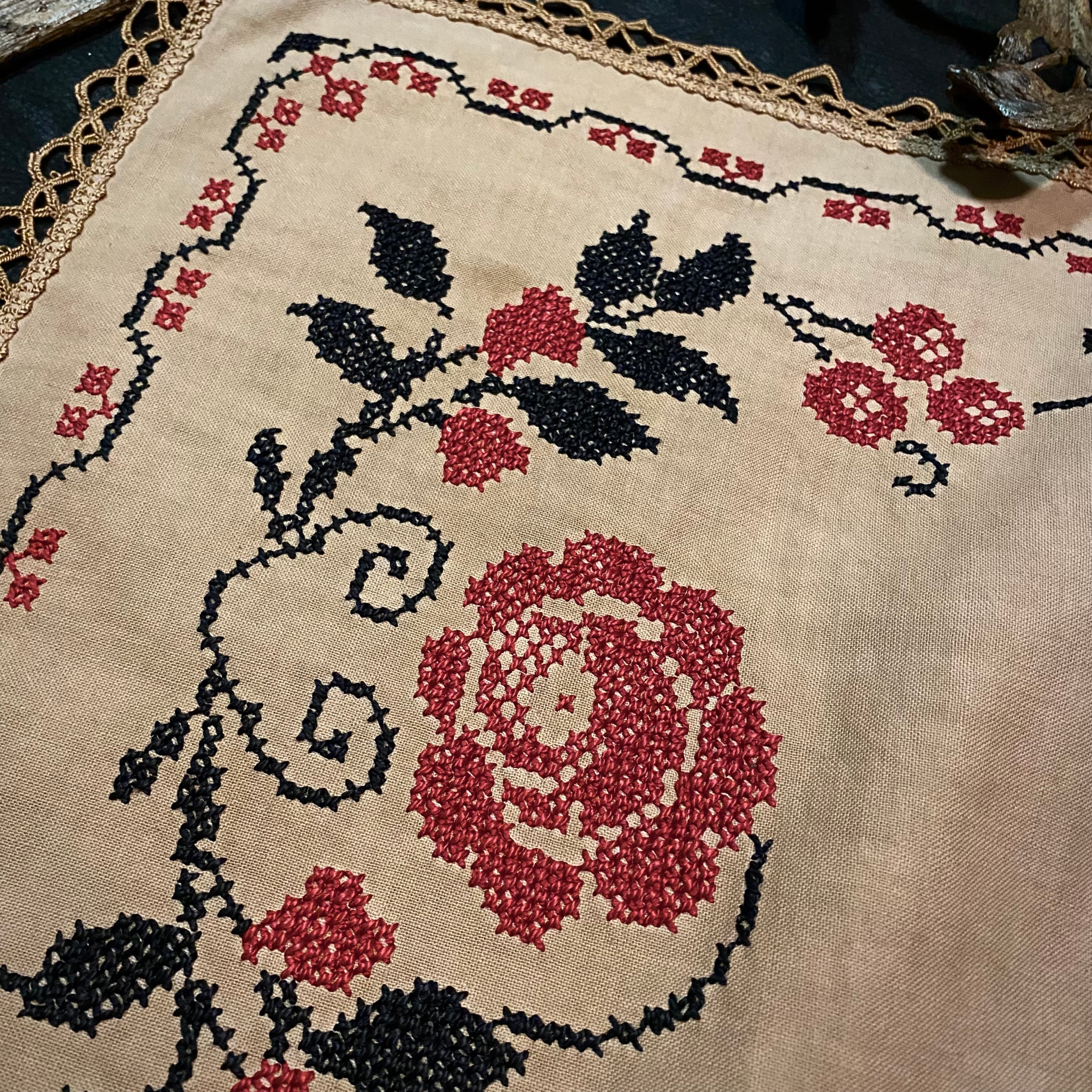 Winter's Wheel altar cloth runner in Cornstalk, limited edition