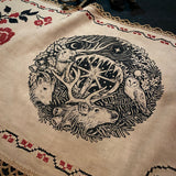 Winter's Wheel altar cloth runner in Cornstalk, limited edition