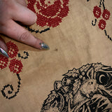 Winter's Wheel altar cloth runner in Cornstalk, limited edition