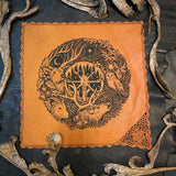 Winter's Wheel altar cloth in Pumpkin, limited edition