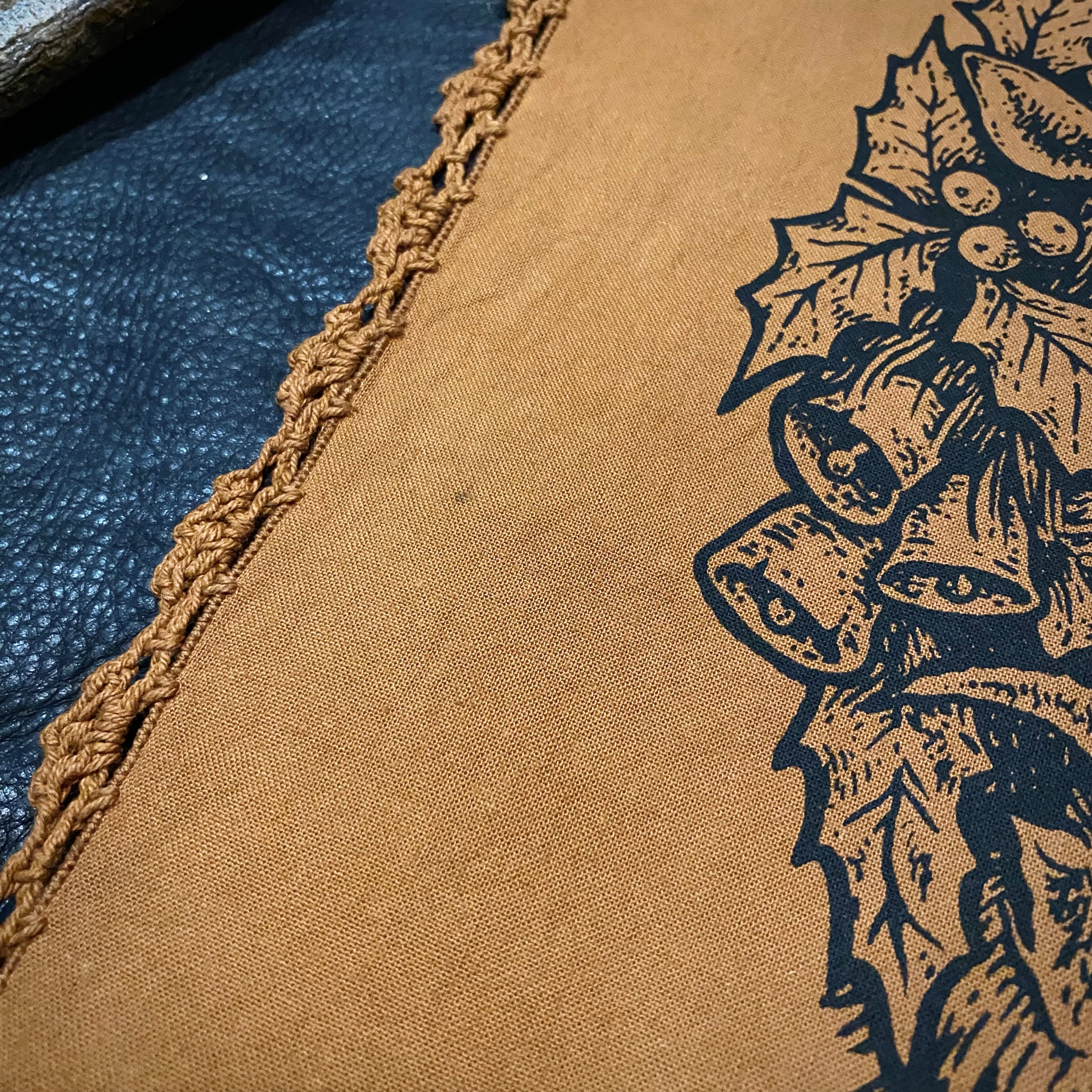 Winter's Wheel altar cloth in Pumpkin, limited edition