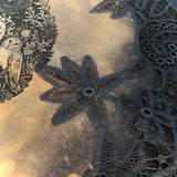 Winter's Wheel round altar cloth in Twilight, one-of-a-kind