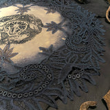 Winter's Wheel round altar cloth in Twilight, one-of-a-kind