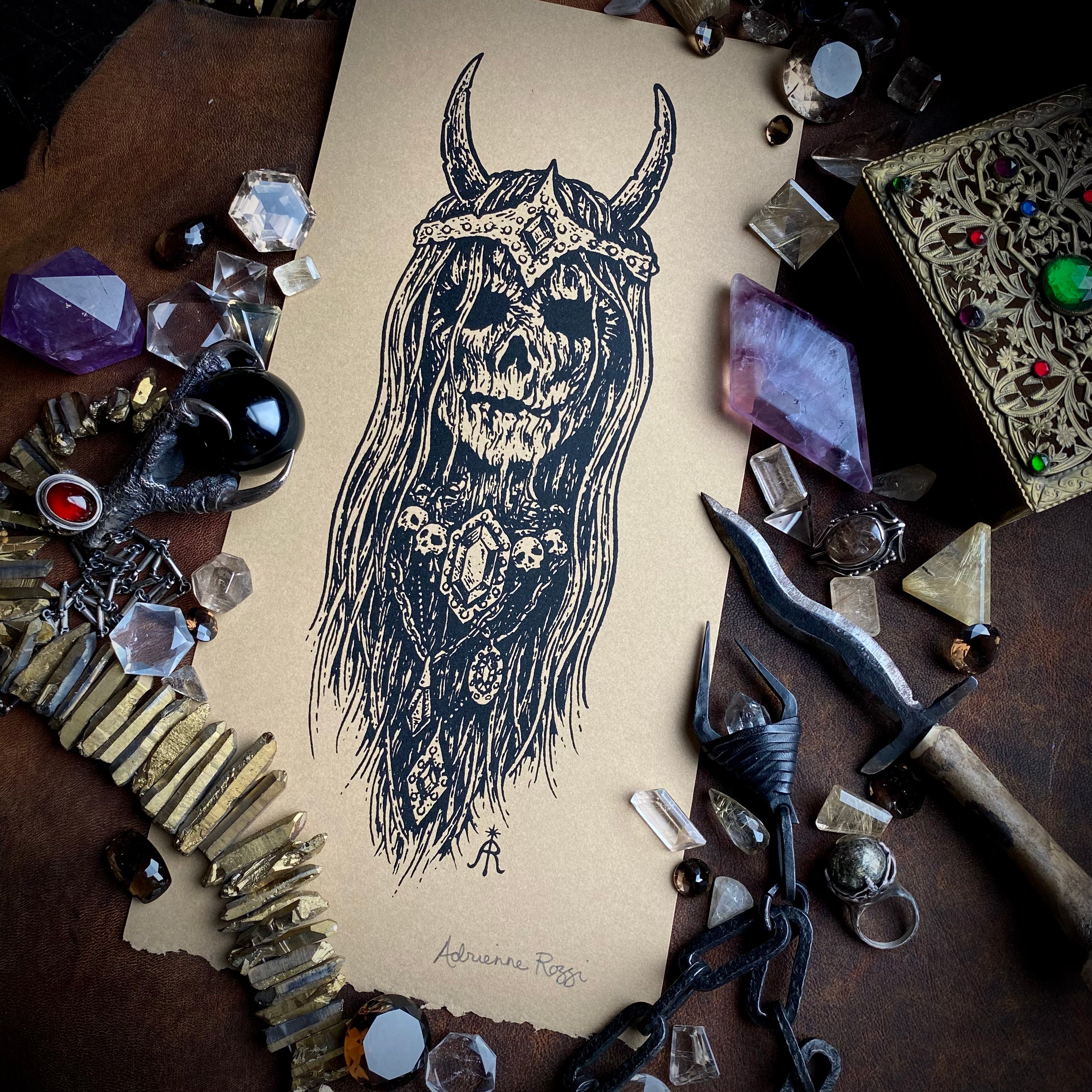 Priestess of Dust screen print