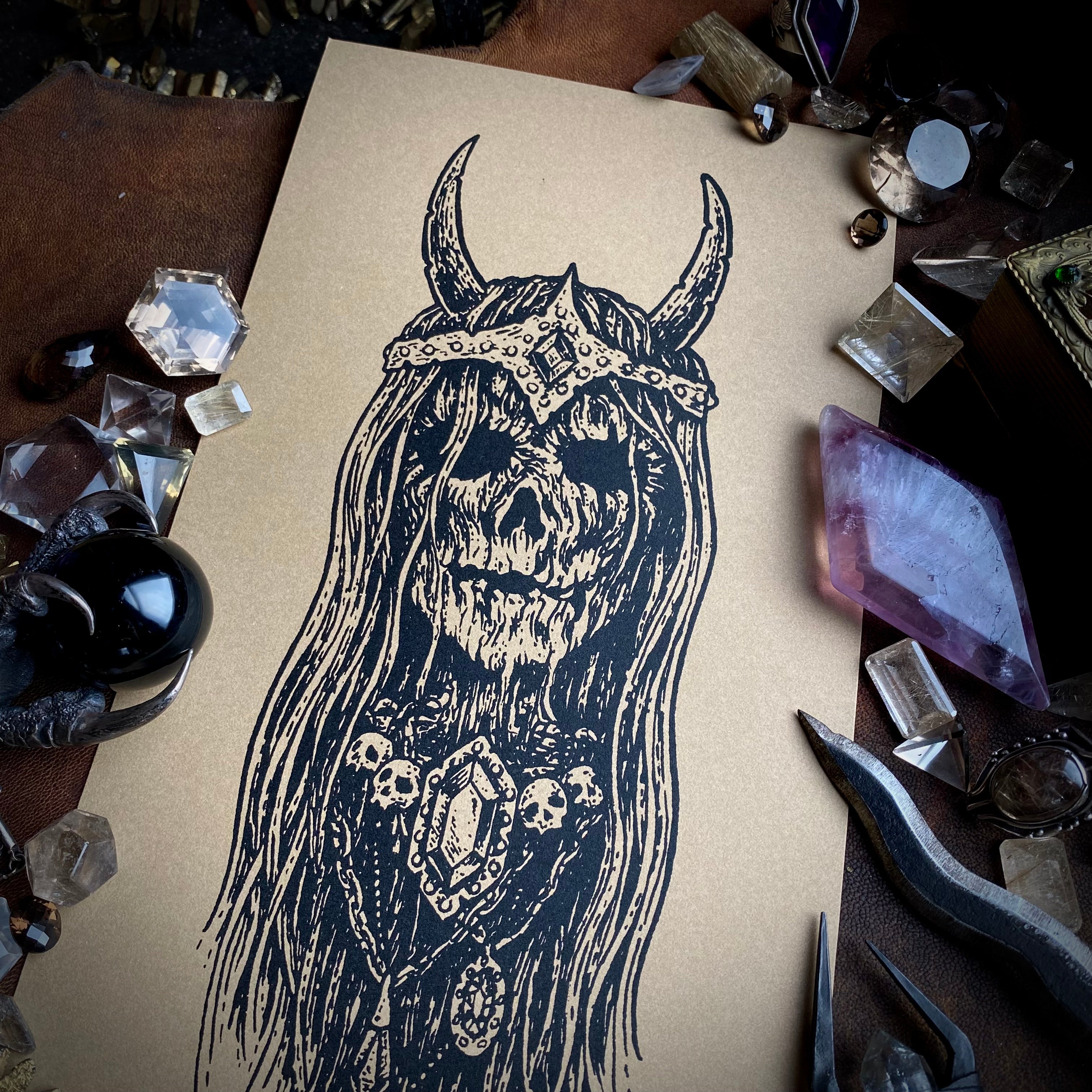 Priestess of Dust screen print