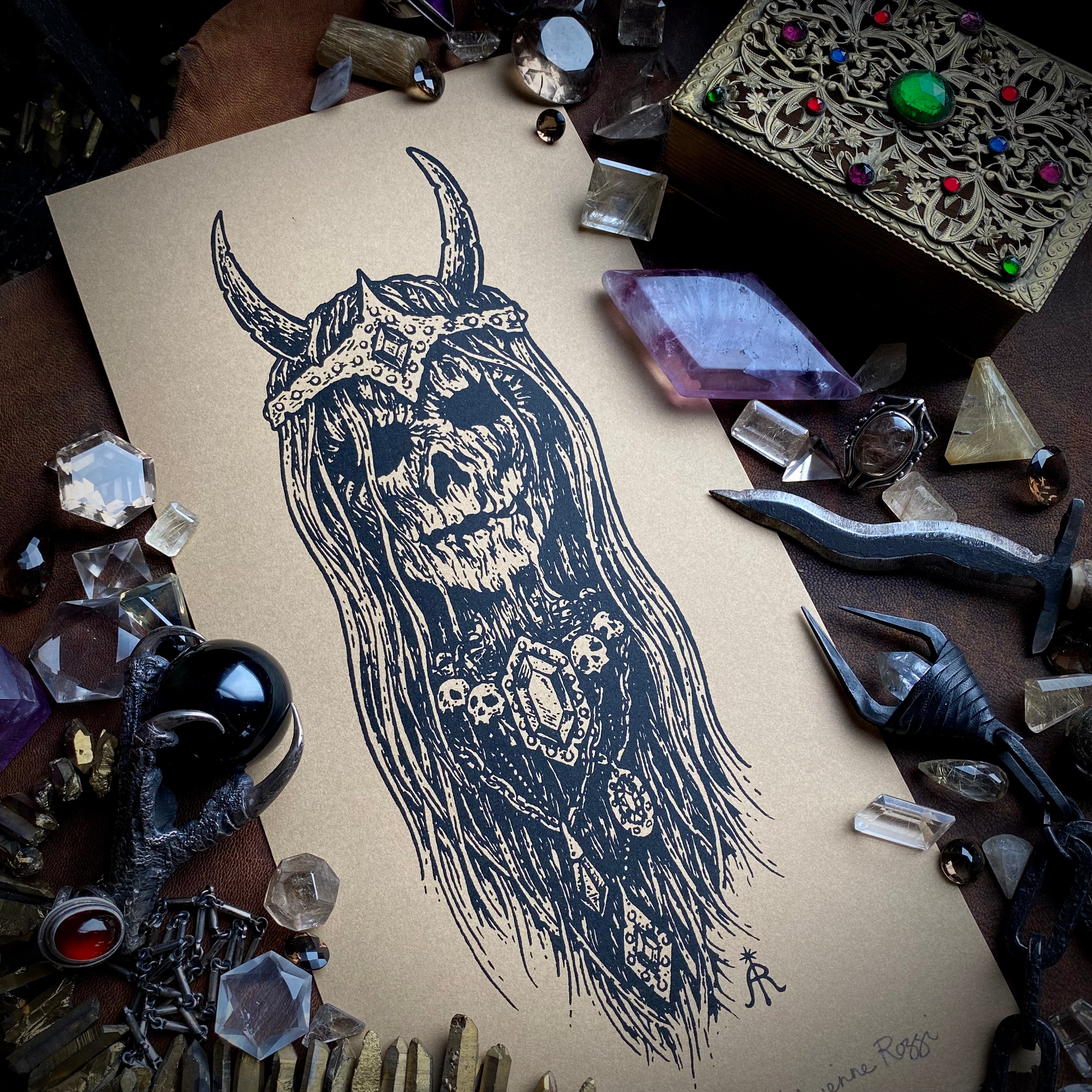 Priestess of Dust screen print