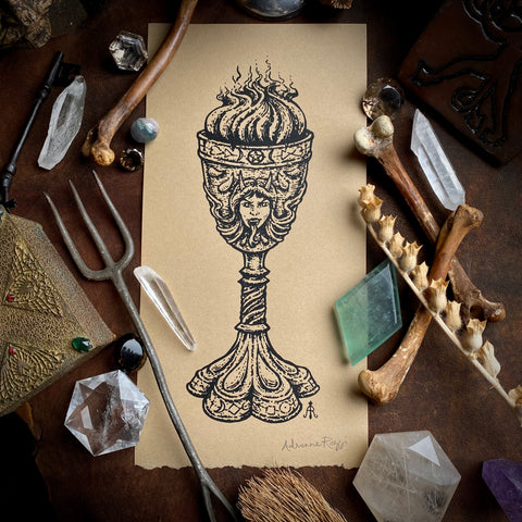 The Charmed Chalice screen print