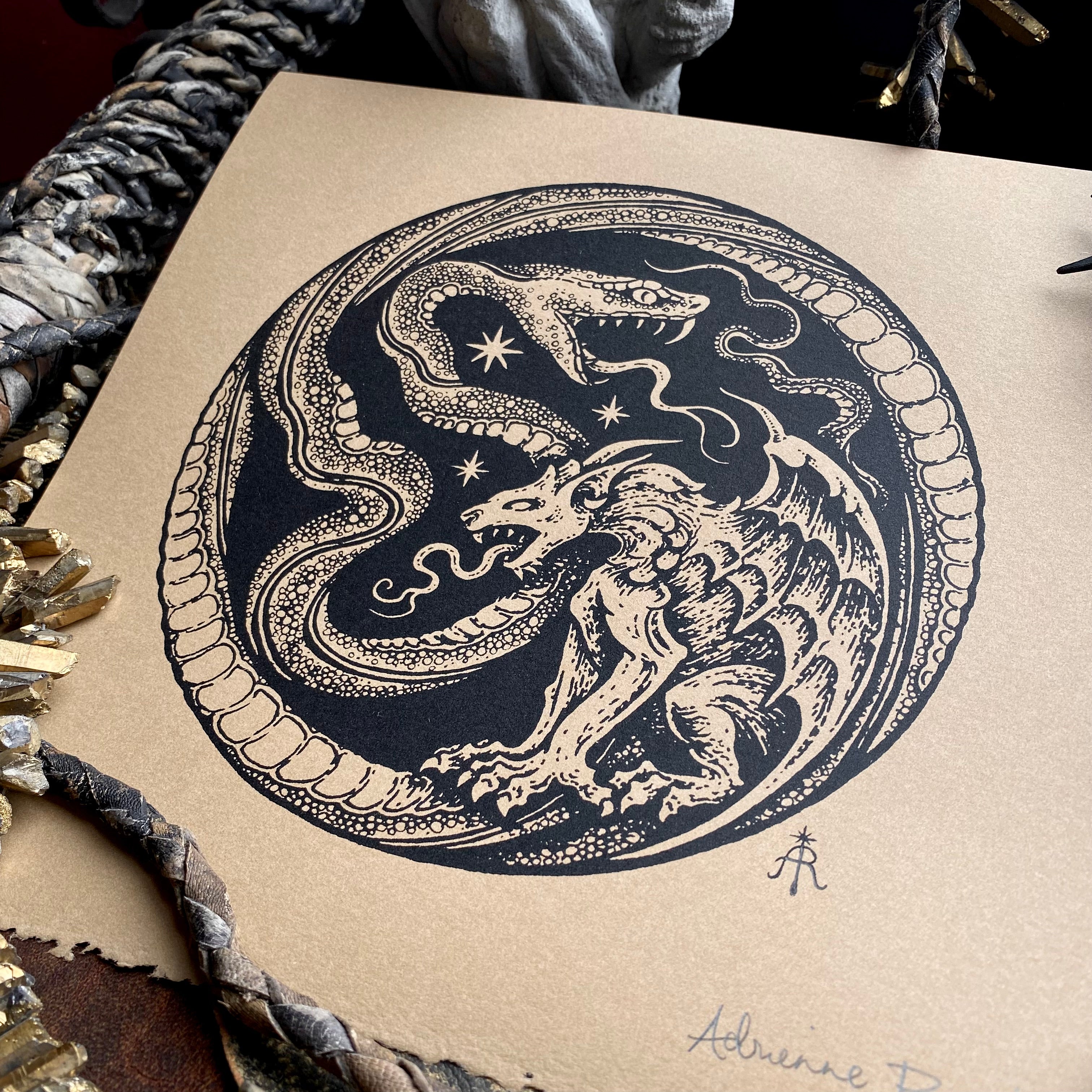 Serpent Hour screen print