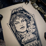 Sorceress of Shadow screen print