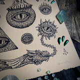Draconian Relics screen print
