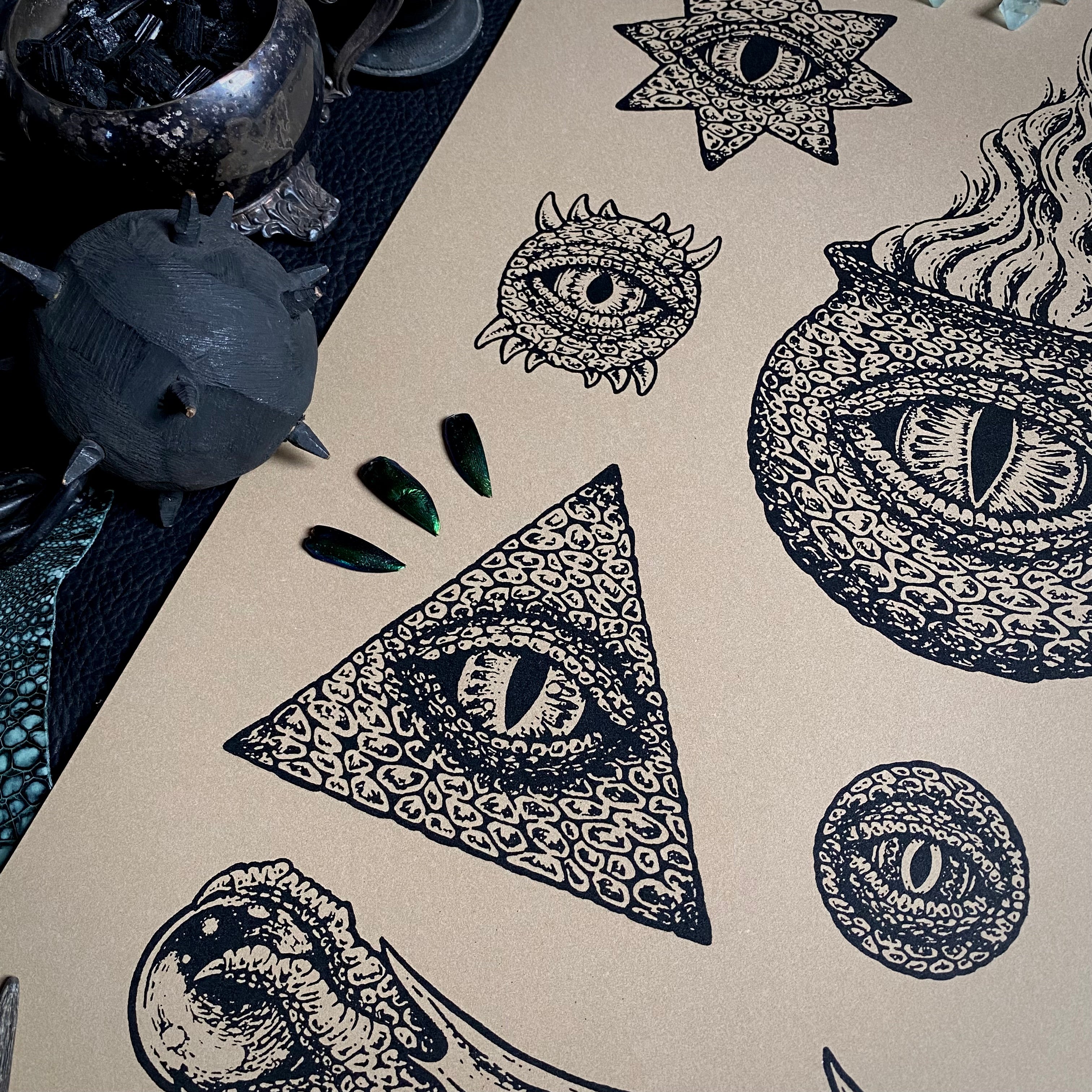Draconian Relics screen print