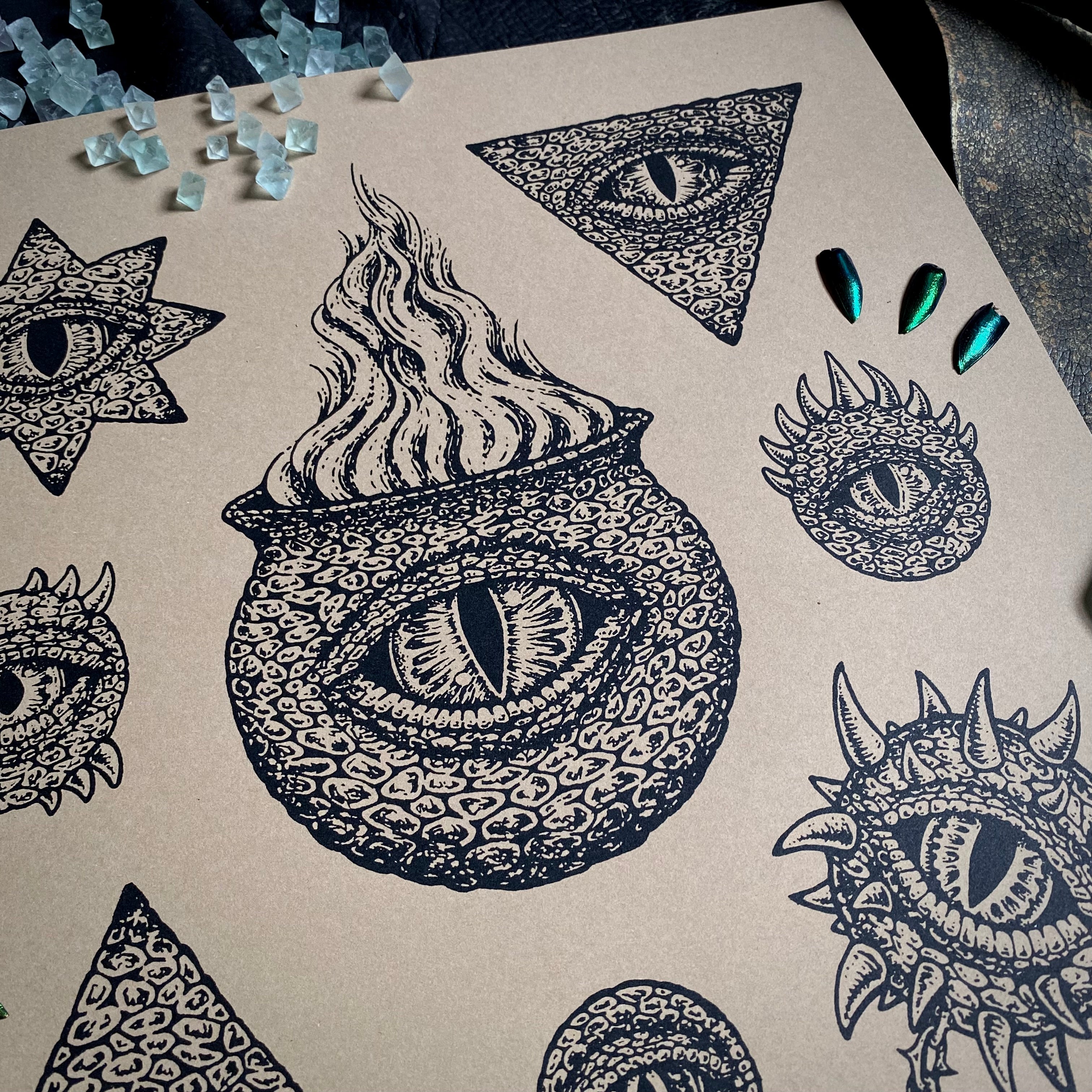 Draconian Relics screen print