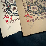 Drink Heartily screen print, second printing, limited edition