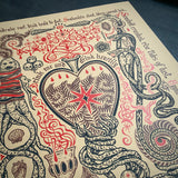 Drink Heartily screen print, second printing, limited edition