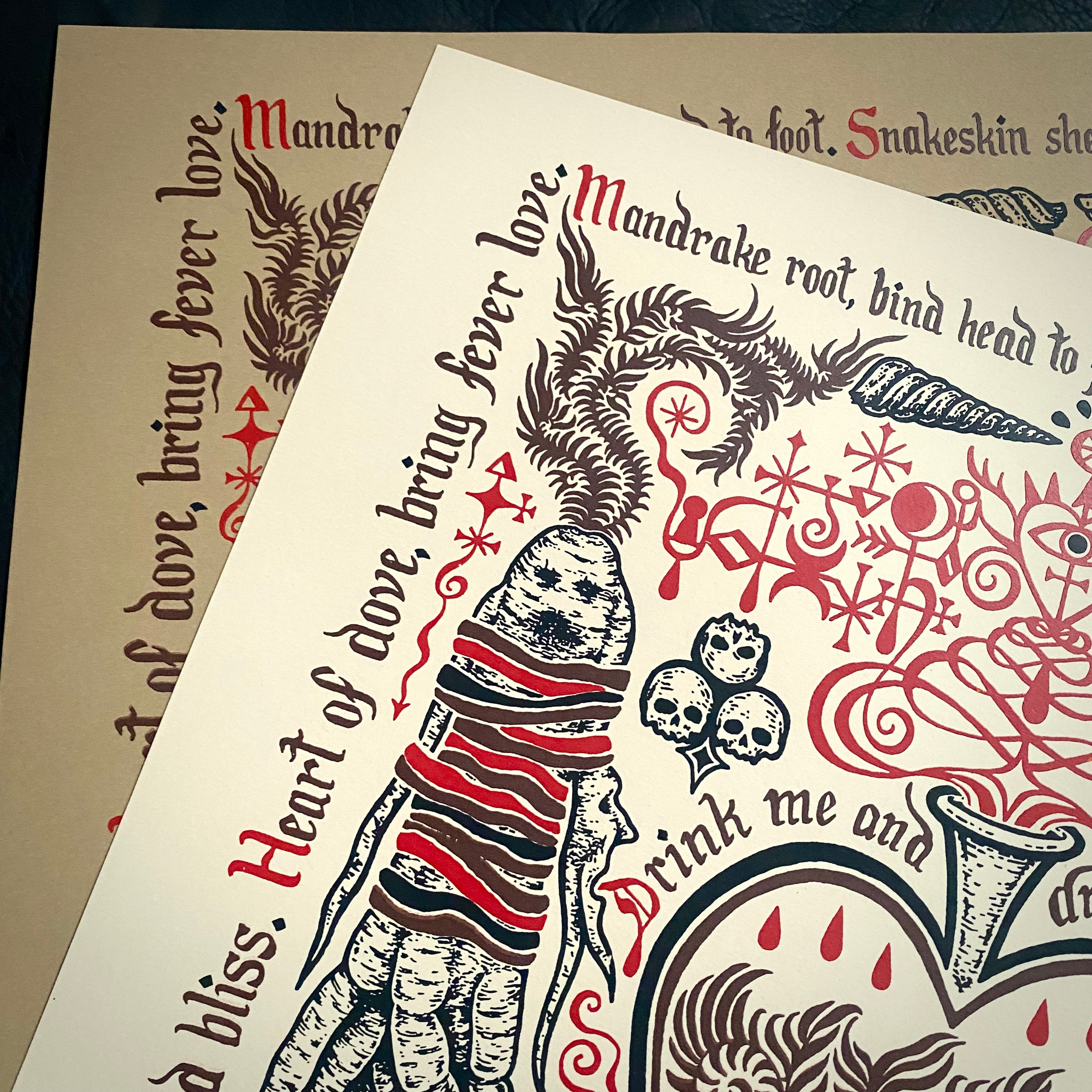 Drink Heartily screen print, second printing, limited edition