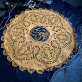 Serpent Hour altar cloth in Pumpkin, one-of-a-kind