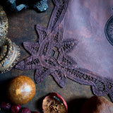 Dragon Flight altar cloth in Plum Sunrise, one-of-a-kind