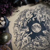 Flight of the Witches screen print