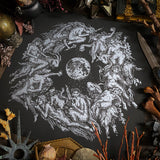 Flight of the Witches screen print in black