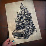 Van Kingdom patch in tan, two sizes, limited edition