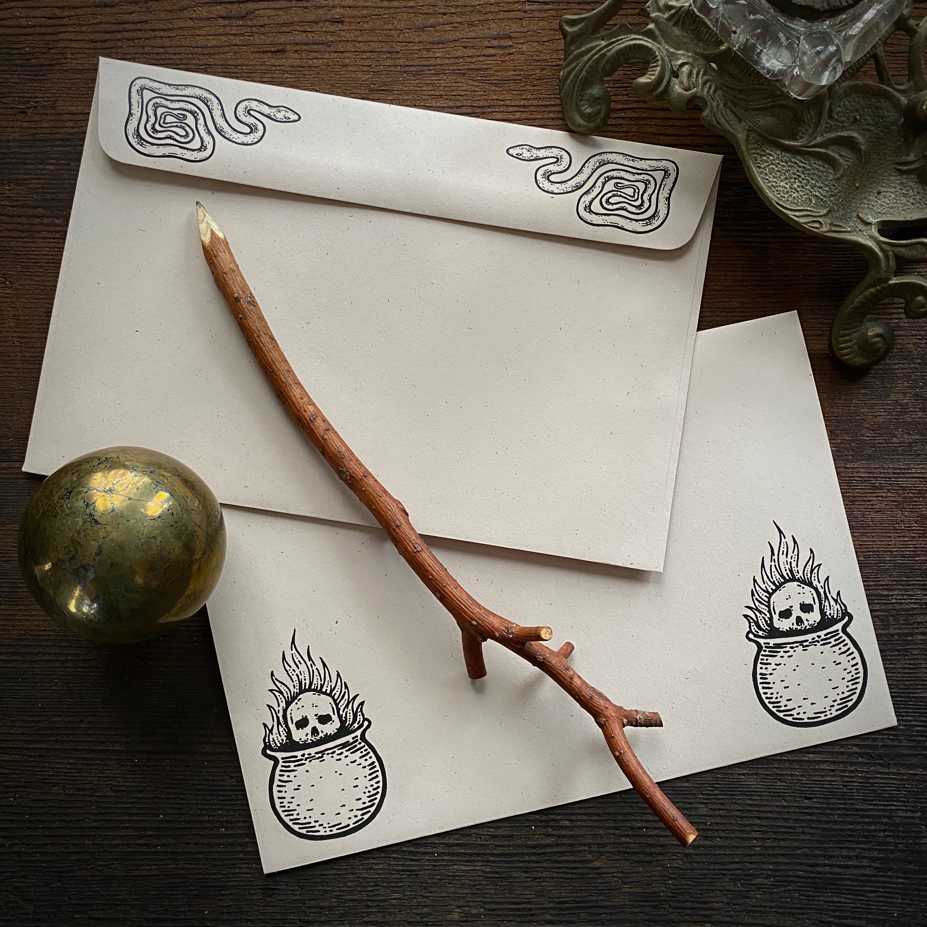 The Gatekeepers stationery & spell sheet pack with envelopes